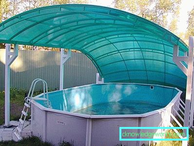 Како да се организира базен во стаклена градина?