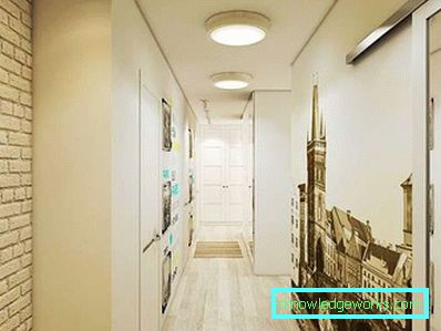 Дизајн на тесен коридор во станот - вистински фотографии